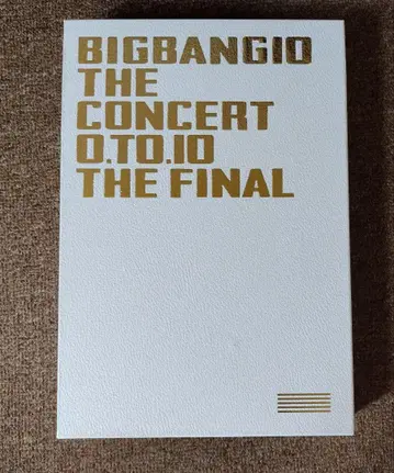 BIGBANG 0.TO.10 THE FINAL DVD