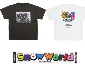 Snow World SnowMan 티셔츠 2종 타월 세트
