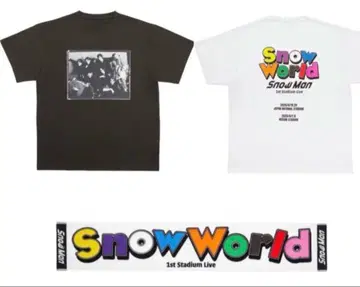 Snow World SnowMan 티셔츠 2종 타월 세트