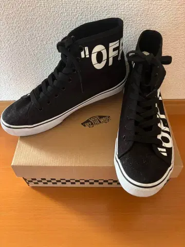 Vans OFF THE WALL 하이컷 스니커즈 블랙 26.5cm
