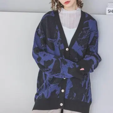 JEANASIS 지나시스 12G 스풀 메탈릭 V 가디건
