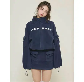 Mary logo fleece jacket & skirt setup