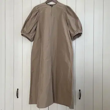 올드맨즈테일러 코튼폴리에스테르 타프타 빅 벌룬 슬리브 드레스