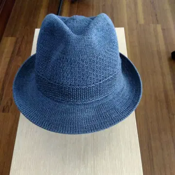 Lacoste 다크 블루 페도라 햇