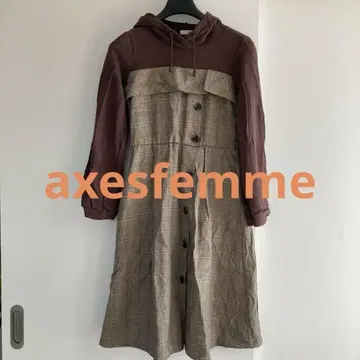 axesfemme 원피스 긴팔 후드티 긴팔
