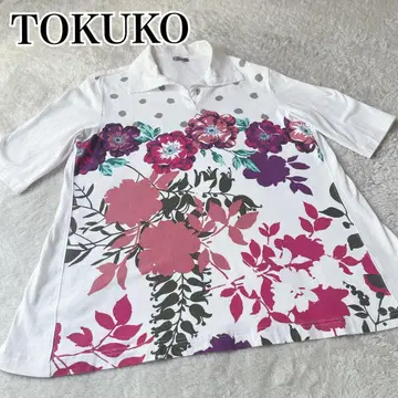 TOKUKO 피케 셔츠 티셔츠 반팔 면
