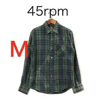 H2826 45rpm 체크 무늬 블랙워치 플란넬 셔츠