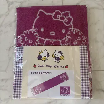 커브스 Hello Kitty 핑크 타월