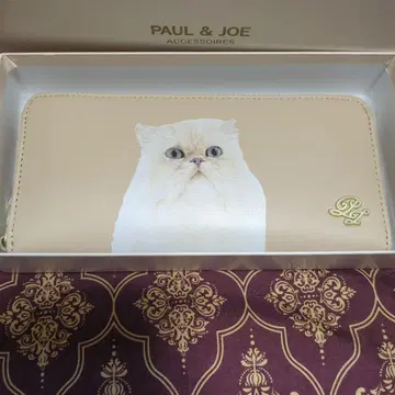 PAUL & JOE 장지갑 (박스 없음) 집시 고양이 소가죽 지갑