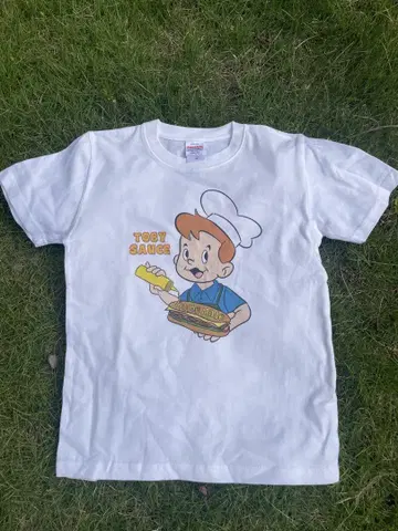 Toby Sauce T셔츠 화이트 wackwack Design