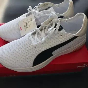 [ 새상품 미사용 ] PUMA 30.0cm 화이트/블랙 남성용 스니커즈