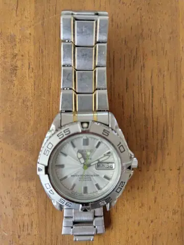 SEIKO 자동 태엽 시계 실버 스켈레톤