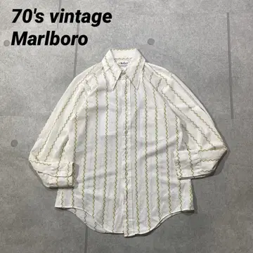 70s vintage 빈티지 Marlboro 말보로 폴리 셔츠 대만제