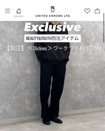 [별주] <Dickies> 워크 팬츠 BEAUTY&YOUTH 별주 32