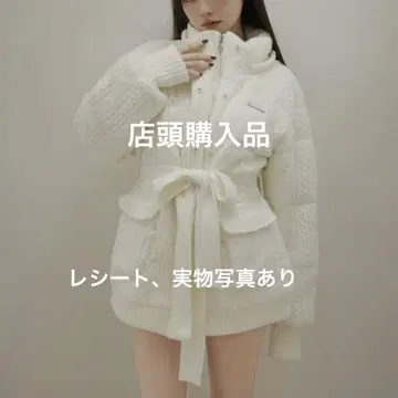 메리 퀼팅 니트 쉐입 재킷 앤메리