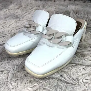 BeauFort kobe 스퀘어토 체인 뮬 화이트 22