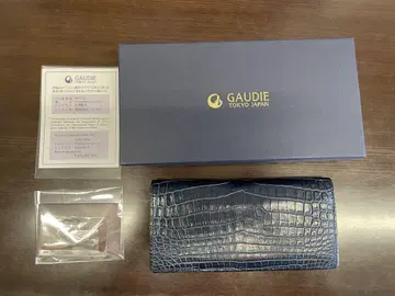 GAUDIE gaudi 가우디 크로커다일 장지갑 [ 무소 ] 새상품급