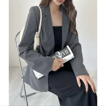 퓨티아랜드 테일러드 자켓 그레이 S 사이즈