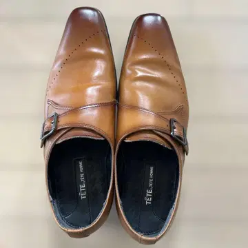 TETE HOMME 브라운 가죽 신발