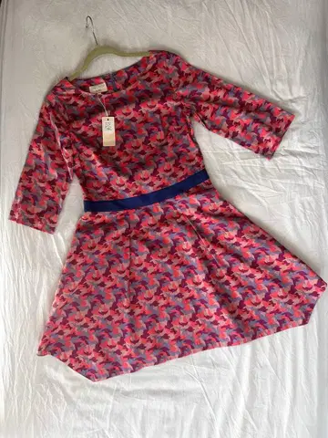 LAURA ASHLEY 카모플라쥬 패턴 원피스