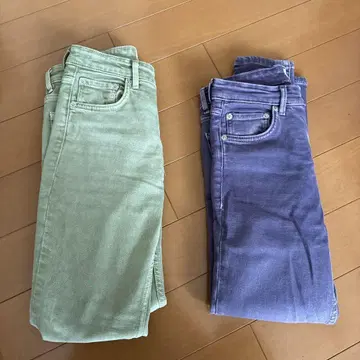 ZARA 라이트 그린 스키니 청바지 EUR 36