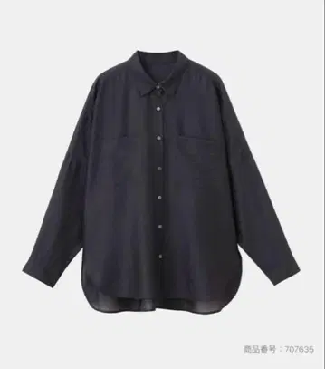 플라스테 시어 돌먼 볼륨 셔츠 블랙 S
