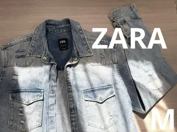 ZARA M 라이트 블루 데님 자켓