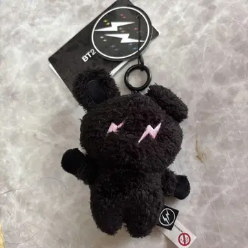 BTS BT21 블랙 토끼 모양 봉제 인형