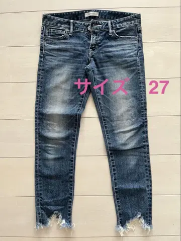 MOUSSY 스키니 데님 다크 블루