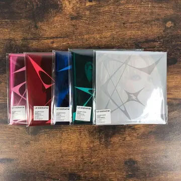 새상품 LE SSERAFIM CRAZY COMPACT ver. 5장 세트