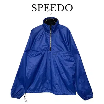 SPEEDO 스피도 남성용 하프 지퍼 아우터 나일론 뒷면 메쉬 S