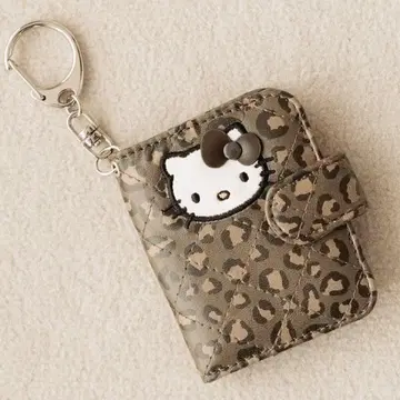 HELLO KITTY 퀼팅 프로필북 키 참 레오파드