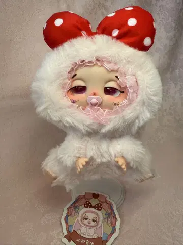babythree DouDou 잠자는 귀 쫑긋 토끼 바브 등 하트
