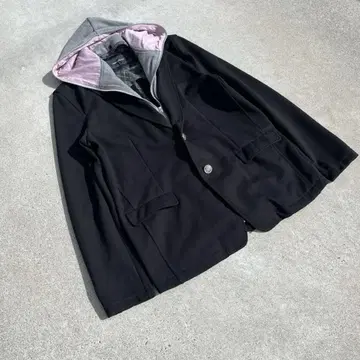 [레어] 00s 후드 부착 테일러드 자켓 archive 풀 집업 XL