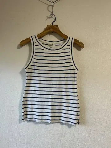 45rpm 스트라이프 탱크탑 무지 탱크탑 2개 세트