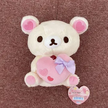 코리락쿠마 봉제 인형 하트 포함