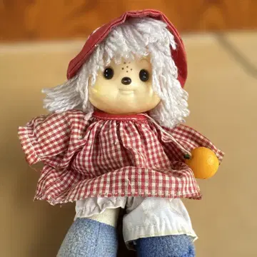 체크 무늬 드레스 인형 몽치치?