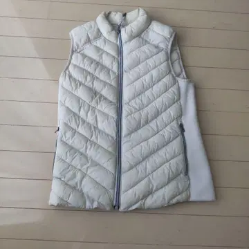 GAP PRIMALOFT 아이보리 다운 베스트 여성용