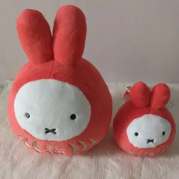 미피 복 달마 봉제 인형 2개 세트
