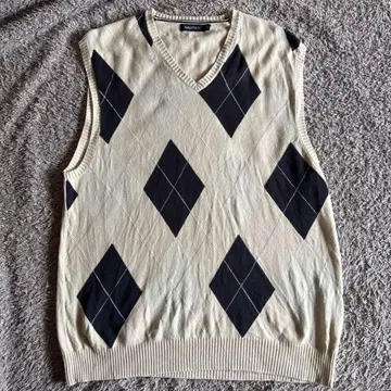 NAUTICA 아가일 무늬 베스트 XXL