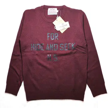 Healthknit x HIDE&SEEK 스웨터 WINE L 미사용