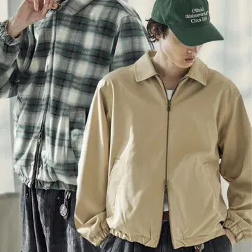 Bleme 리버서블 더블 지퍼 해링턴 자켓