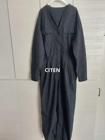 CITEN 올인원 블랙 작업복 살로펫