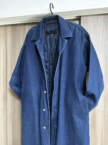 JUNRED 데님 MAXI 코트