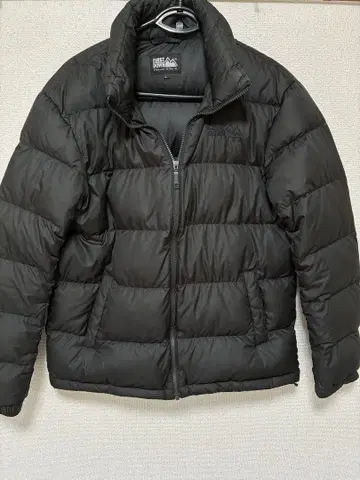 블랙 다운 자켓 풀 지퍼