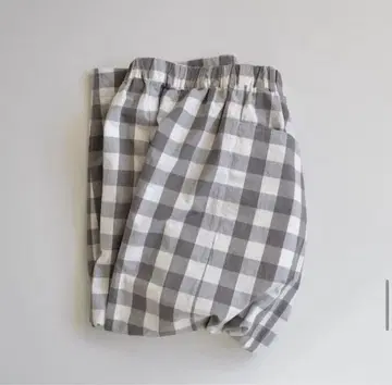 미호 우메자와 코쿤 와이드 팬츠 깅엄