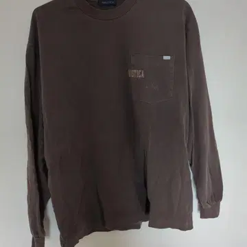 NAUTICA 브라운 롱T셔츠