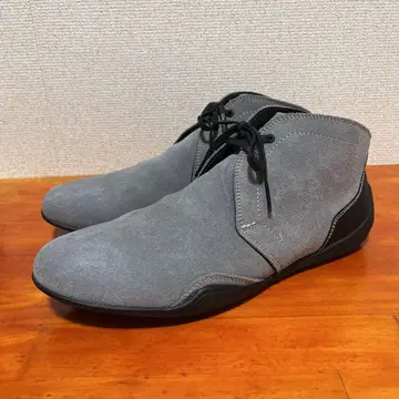 새상품급 네그로니 그레이 25cm 콰트로 스웨이드 스니커즈