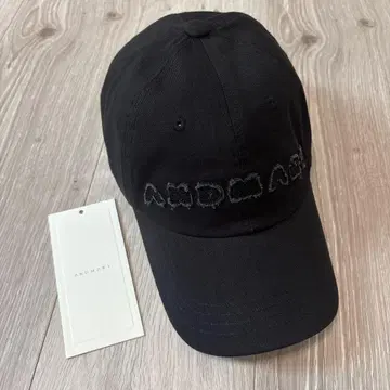 andmary 메리 로고 캡 블랙