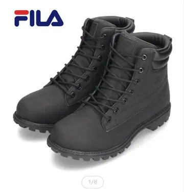 FILA 무광택 블랙 심플 워크 부츠 경량 28cm 방수